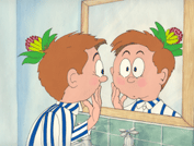 Cyril and his flower